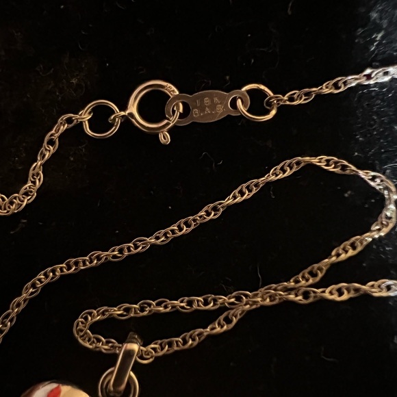 18k white gold chain, it is a small chain - Picture 7 of 9